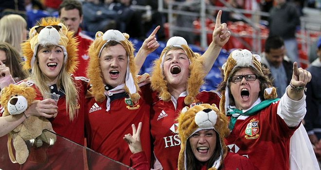 Lions fans: Set to create at sea of red in Brisbane