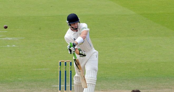 Martin Guptill in action for Derbyshire