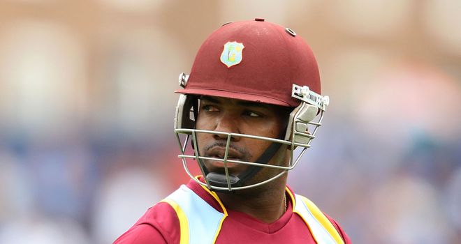 Darren Bravo after his dismissal for 35
