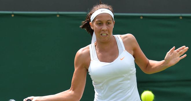 Madison Keys: dropped just four games during first-round win in Stanford