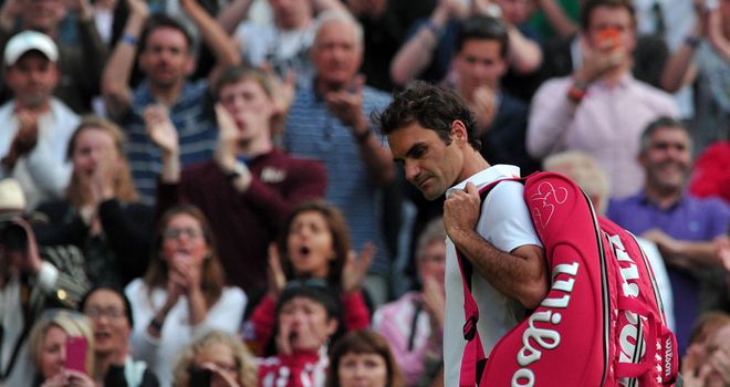 Roger Federer: Departs after his shock exit at Wimbledon