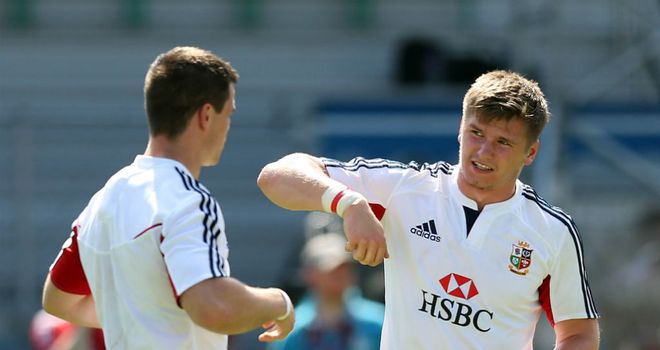 Johnny Sexton and Owen Farrell: Lions colleagues