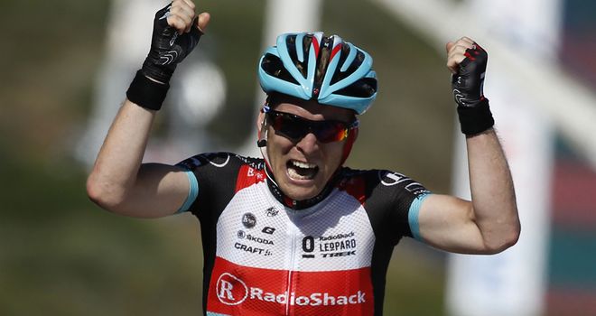 Jan Bakelants held on to take a narrow victory