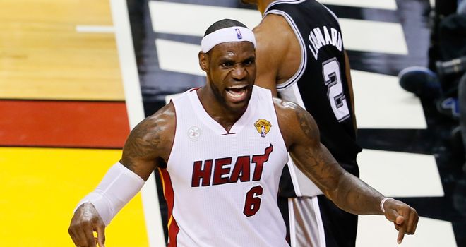 LeBron James: Scored 37 points in the decisive game of the NBA Finals