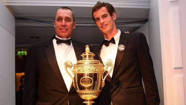 Ivan Lendl and Andy Murray: With the Wimbledon trophy