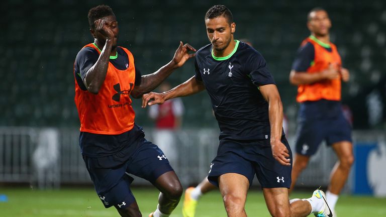 Nacer Chadli: Already training with his new team-mates in Hong Kong