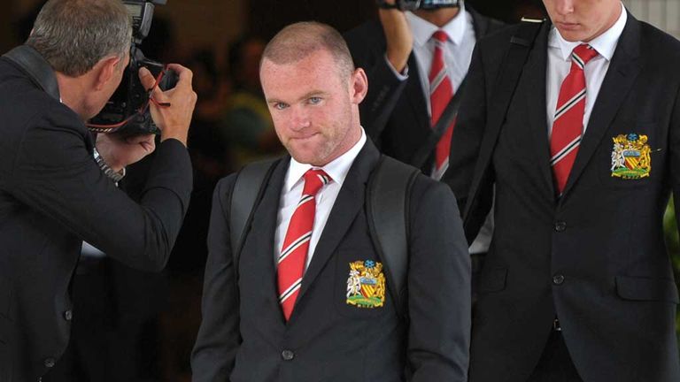 Wayne Rooney: Flying back to England after sustaining an injury earlier this week