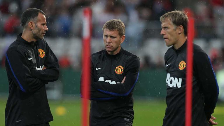 Steve Round: Manchester United assistant manager with Ryan Giggs and Phil Neville