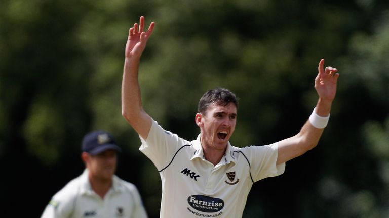 Steve Magoffin: Sussex seamer recorded match figures of 8-101 to help the visitors to victory