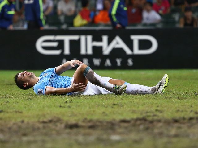 Matija Nastasic is injured in Hong Kong.
