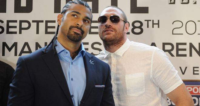 David Haye and Tyson Fury: Will now clash on February 8