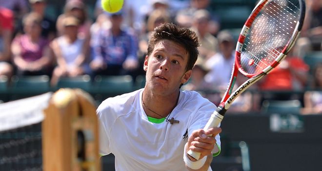 Gianluigi Quinzi of Italy during Sunday's boys' final on Court No 1
