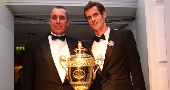 Ivan Lendl and Andy Murray: With the Wimbledon trophy