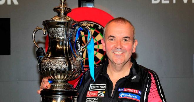 Phil Taylor: Just too good for Stoke rival Adrian Lewis