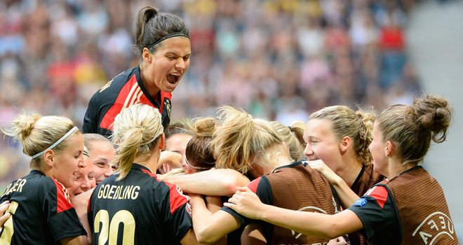 Germany celebrate a sixth successive Euro success in Sweden