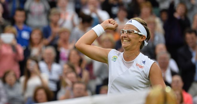 Kirsten Flipkens: Belgian celebrates reaching her first Grand Slam semi-final at age of 27