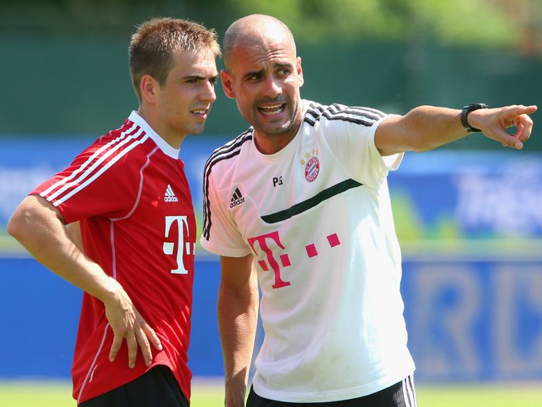 Philipp Lahm and Pep Guardiola: Eyeing another trophy