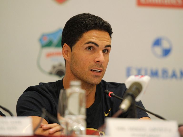 Mikel Arteta: Happy Arsenal are showing intent