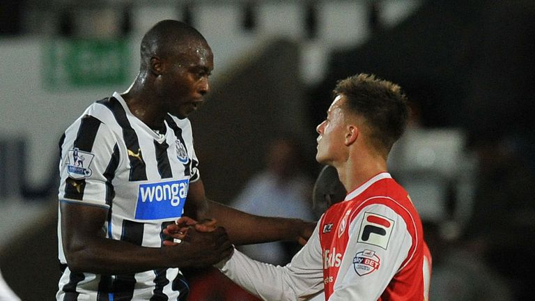Shola Ameobi helped Newcastle edge past Morecambe