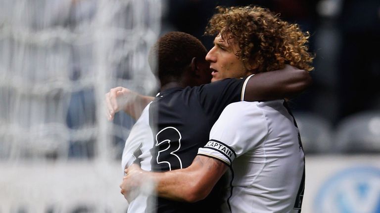 Newcastle celebrate Coloccini's equaliser