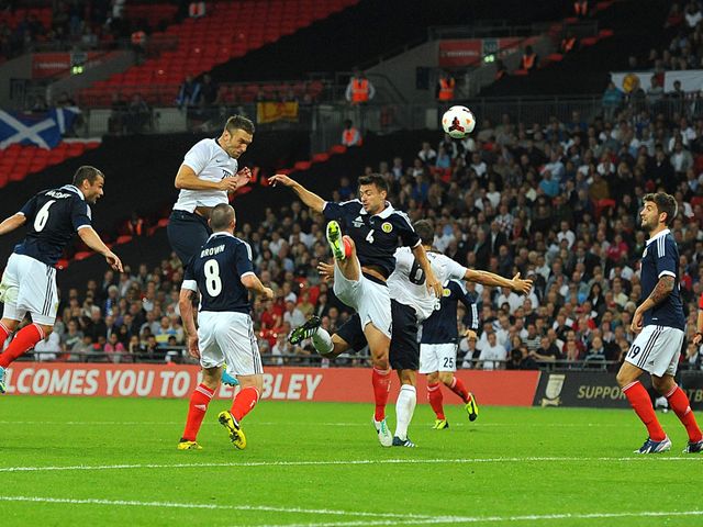 Rickie Lambert scored the winning goal on his England debut
