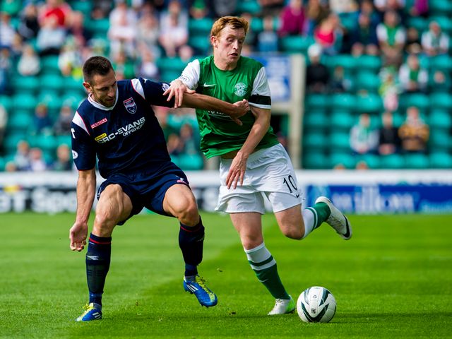 Mihael Kovacevic holds off Liam Craig.