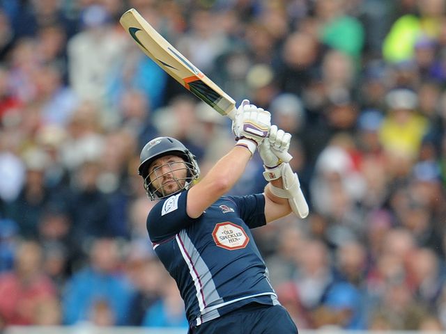 Steven Crook: Smashed 46 to lead Northants to their target