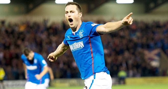 Jon Daly: The Irish striker scored twice as Rangers won 6-0 at Airdrie