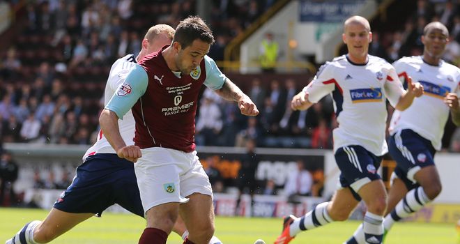 Danny Ings: His effort is deflected in for the game's opening goal