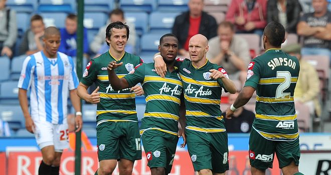 Junior Hoilett: Celebrates his goal for QPR