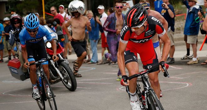 Mathias Frank makes his stage-winning move in Colorado