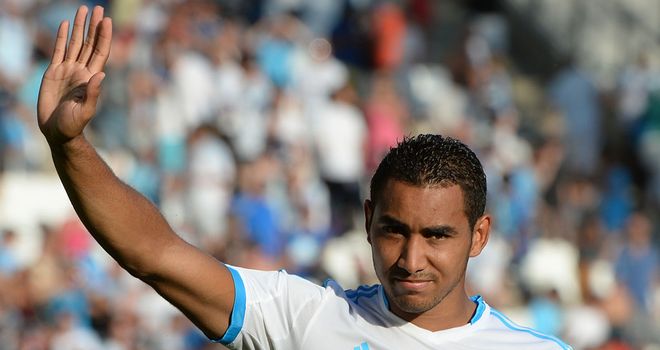 Dimitri Payet celebrates for Marseille
