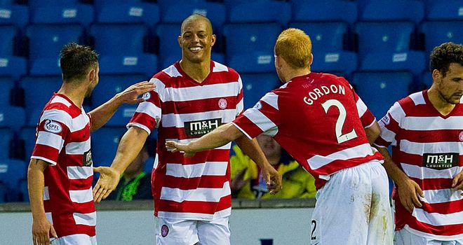 Mickael Antoine-Curier: Celebrates the winner with his team-mates