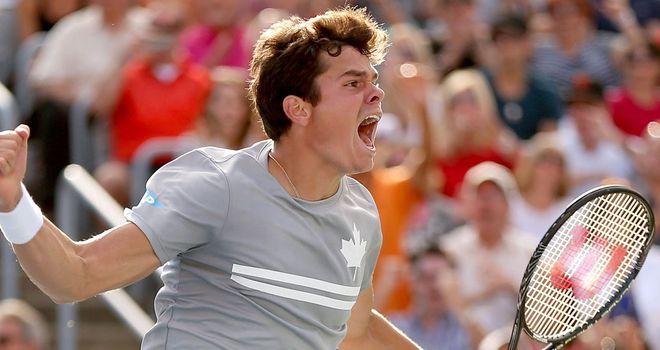 Milos Raonic: Beat his compatriot Vasek Pospisil