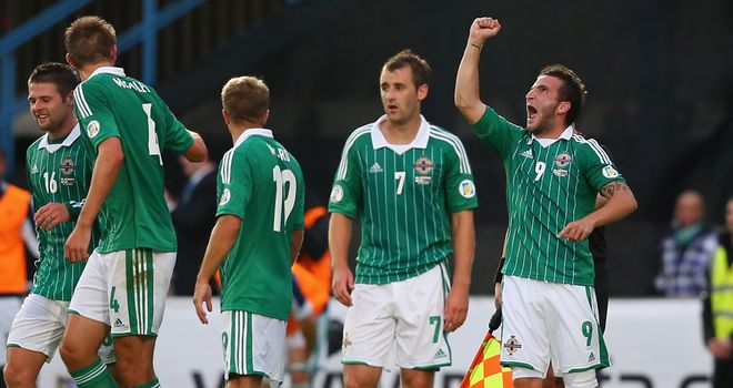 Martin Paterson: Celebrates scoring the only goal at Windsor Park