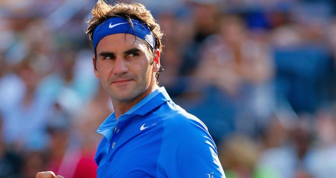 Roger Federer: Eased past Slovenia's Grega Zemlja in straight sets