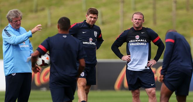 Wayne Rooney involved with England at St George's Park