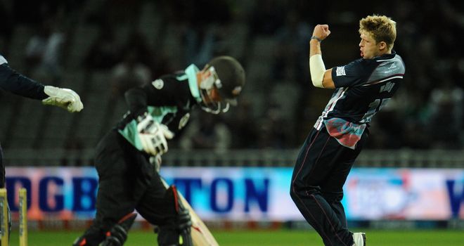 David Willey: Sensational performance as Northants won the Friends Life t20 final.