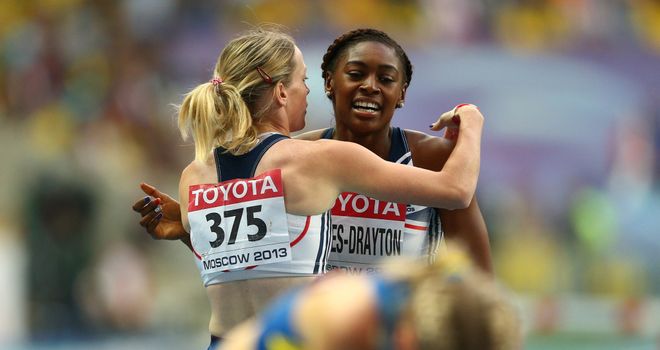 Eilidh Child (left) and Perri Shakes-Drayton: Disappointment in Moscow
