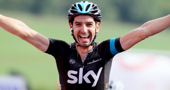 David Lopez won stage six out of the breakaway
