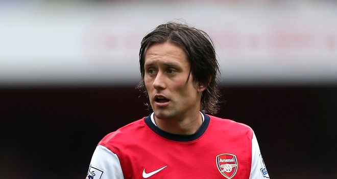 Tomas Rosicky: The veteran midfielder is enjoying being fully fit and in good form