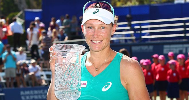 Sam Stosur: Finally got the better of Victoria Azarenka after eight successive defeats