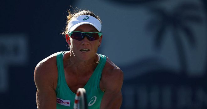 Sam Stosur: Will face Virginie Razzano in the semi-finals in Carlsbad