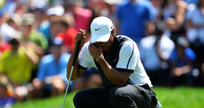 Tiger Woods: Struggled with a bad back in New Jersey