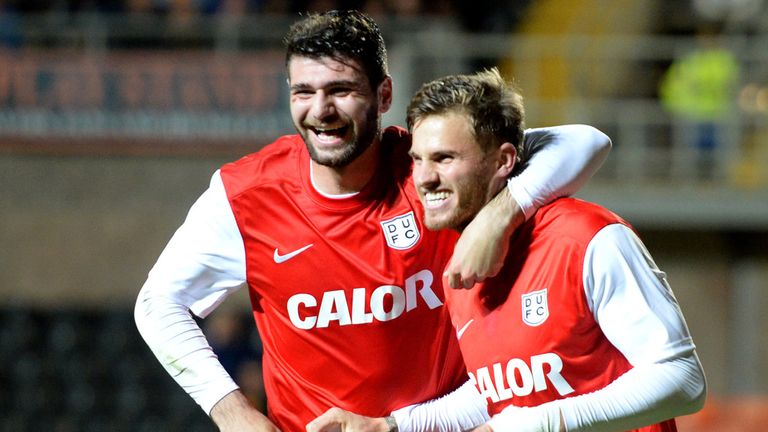David Goodwillie (r): Scored a hat-trick in cup victory