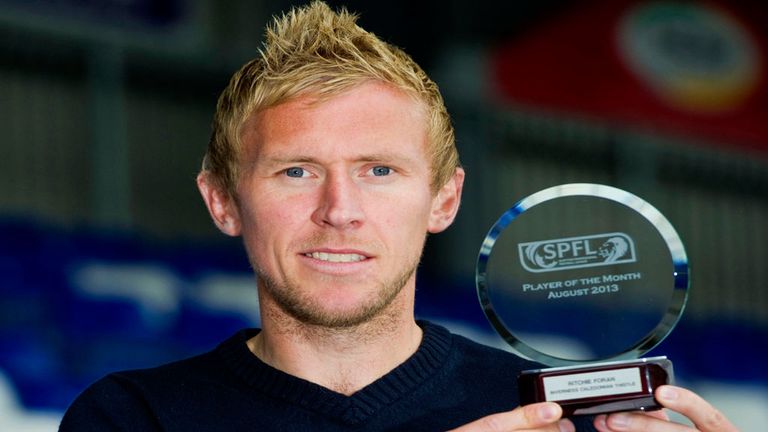 Richie Foran: Scottish Premiership Player of the Month for August