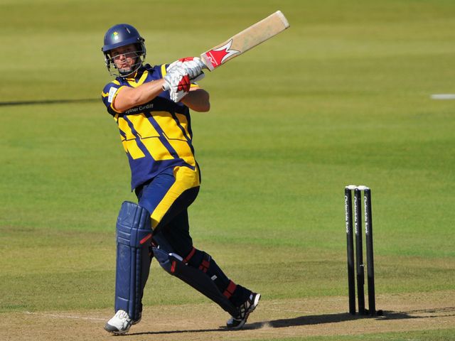 Allenby hits out during his 74 not out against Hampshire