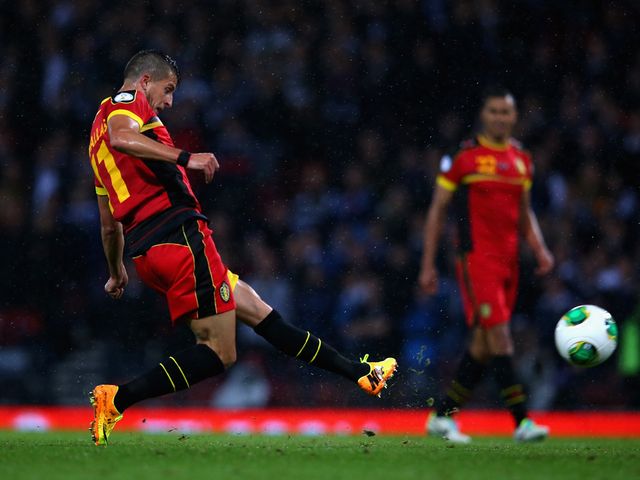 Kevin Mirallas scored Belgium's second goal of the night