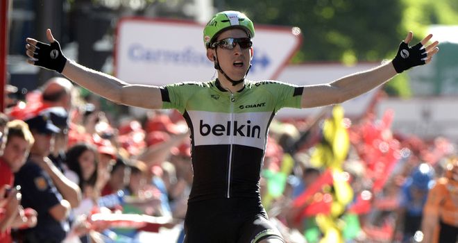 Bauke Mollema launched a surprise late attack