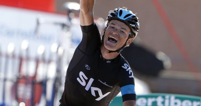 Vasil Kiryienka: Attacked solo with 45km remaining